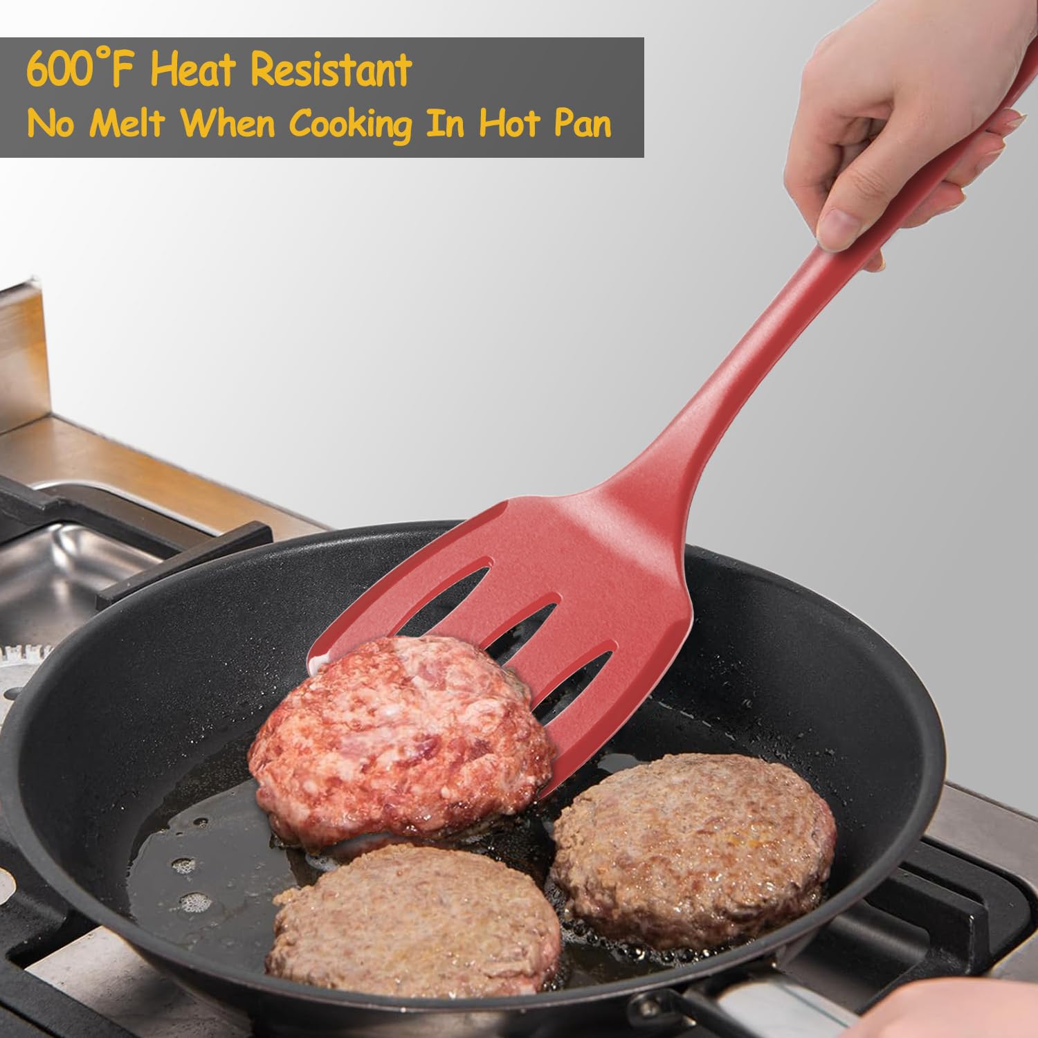 Vovoly nonstick-safe spatula protects coated cookware