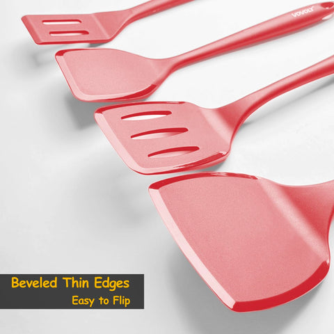 Vovoly slotted spatula drains juices while sautéing