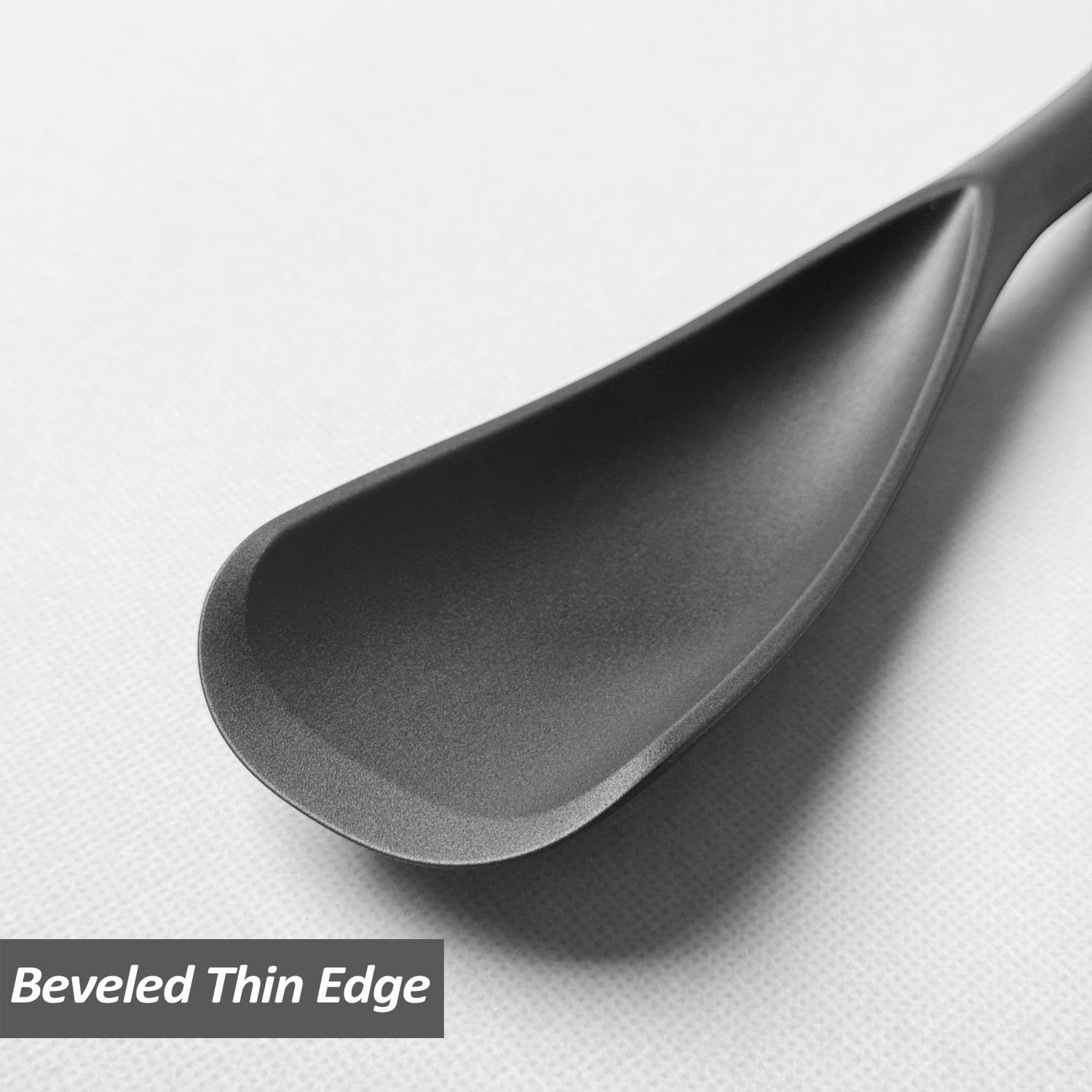 VOVOLY 12.6-inch silicone spoon for large pots.