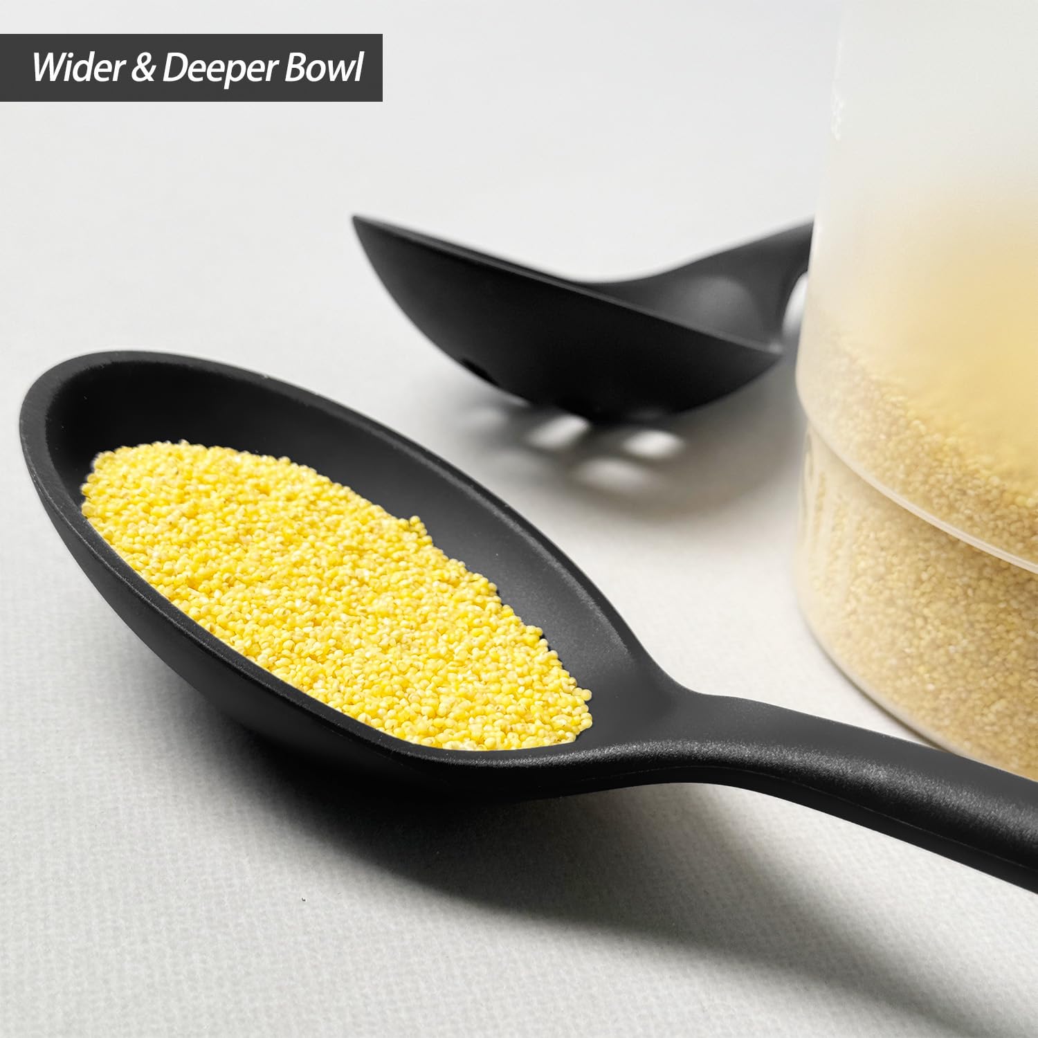 Vovoly heat-resistant spoon withstands hot sauces up to 600°F safely.