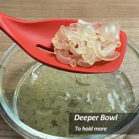 Deep bowls reduce spills when stirring sauces or serving soups.