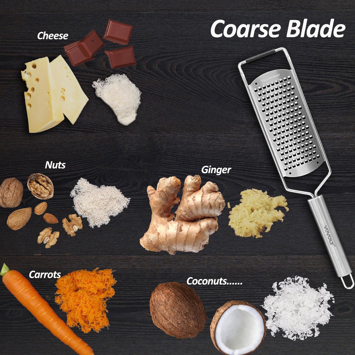 Vovoly razor-sharp blade close-up shows a precise square edge.