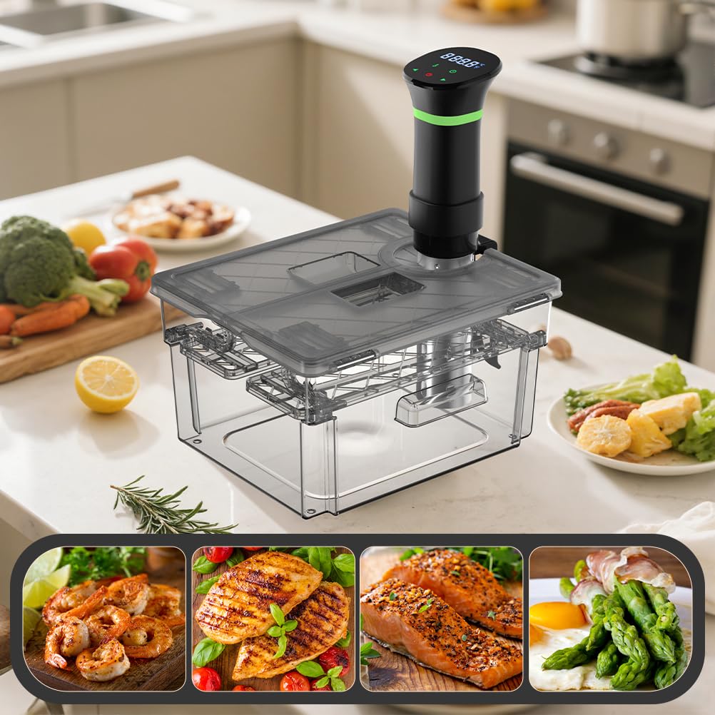 Vpcok Direct 11.6-quart grey container ready for most devices and cooks.