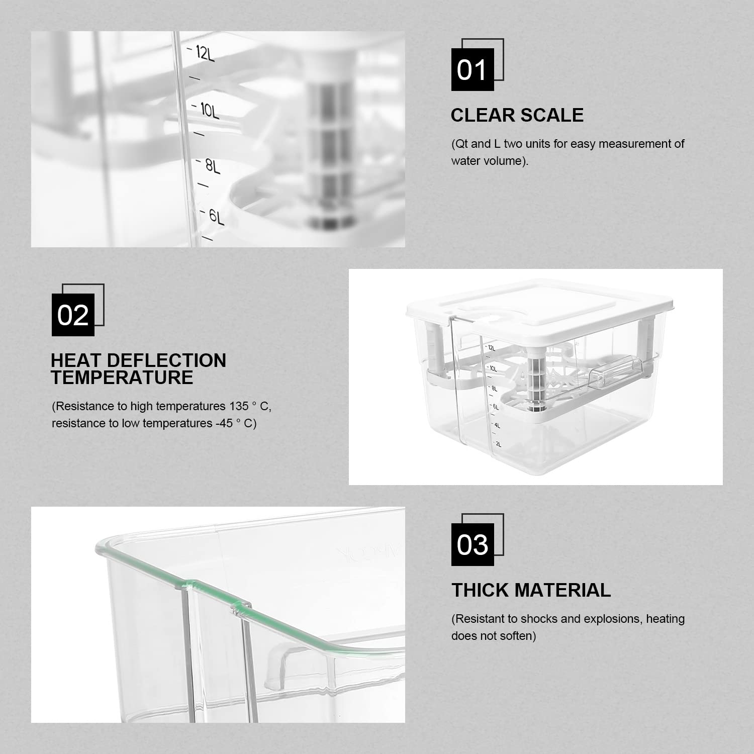 Vpcok Direct container demonstrates compatibility with many setups for immersion circulators.