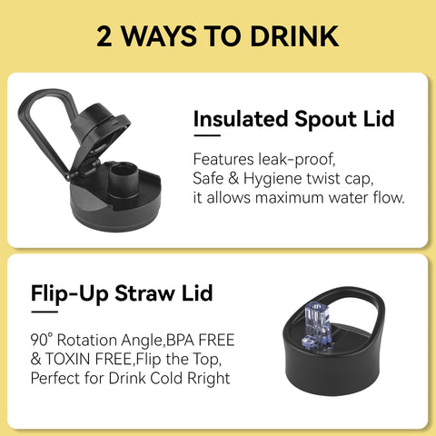 VQRRCKI stainless steel bottle highlights durable construction for daily use.