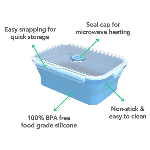 Vremi BPA-free airtight lids keep leftovers fresh and secure