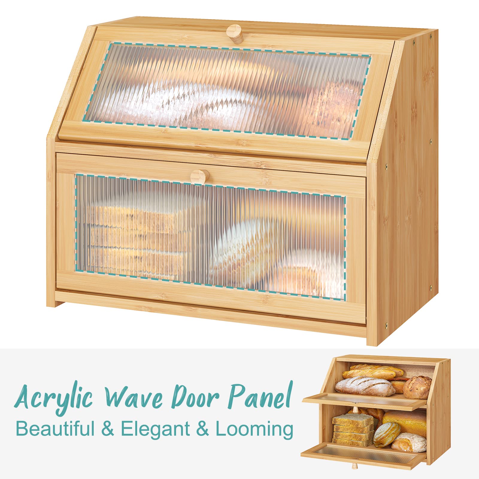 Vriccc MOSO bamboo construction provides natural scent and sturdy storage
