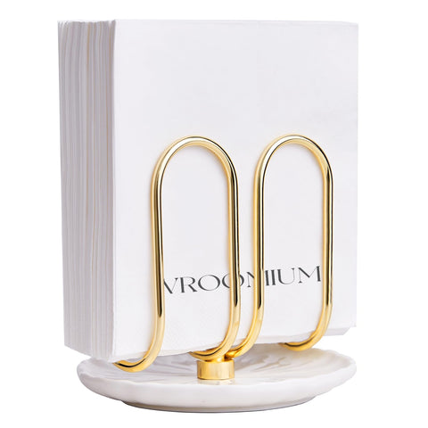 VROOMIUM napkin holder with ceramic base for stable, stylish tables.