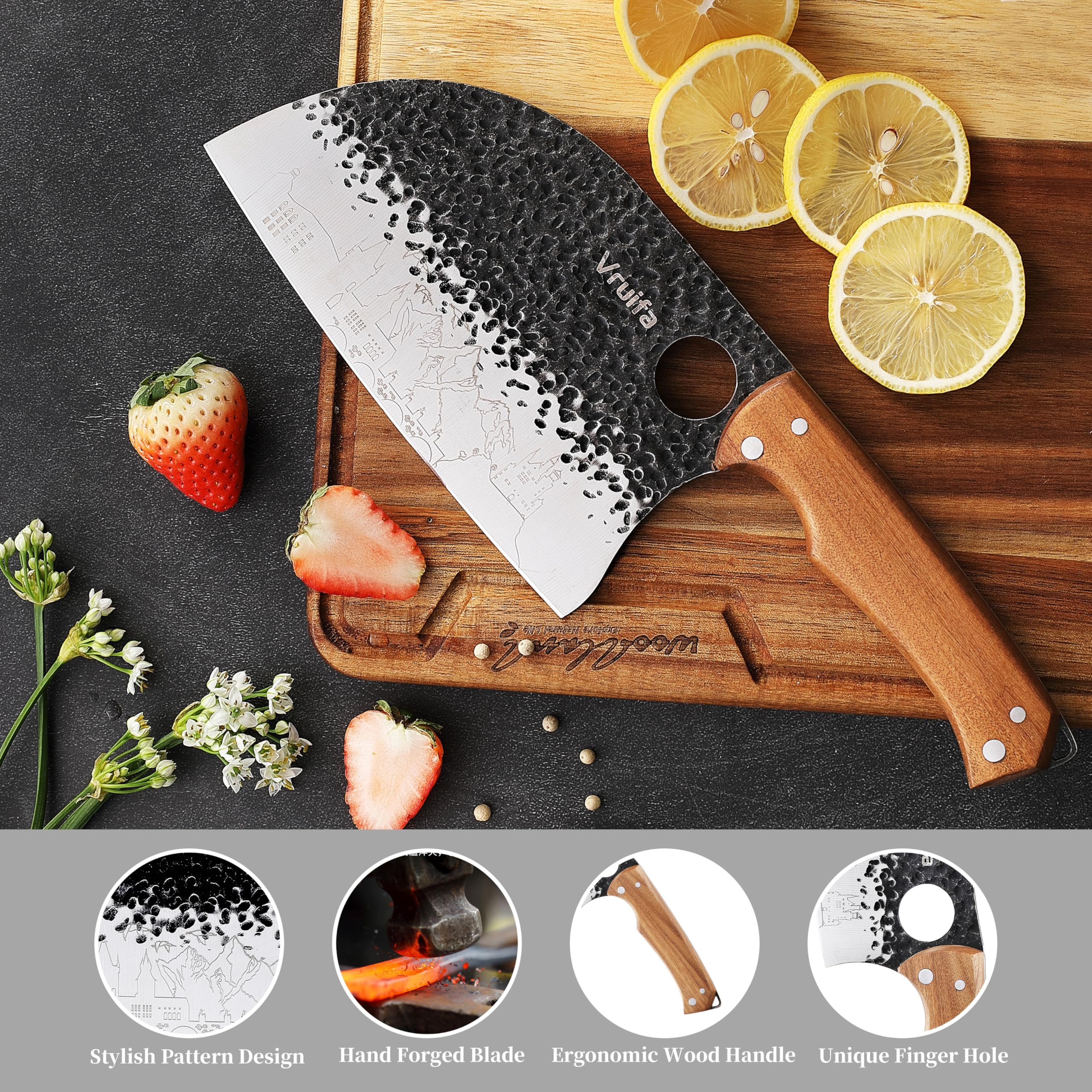 VRUIFA Bird blade pattern detail adds visual flair