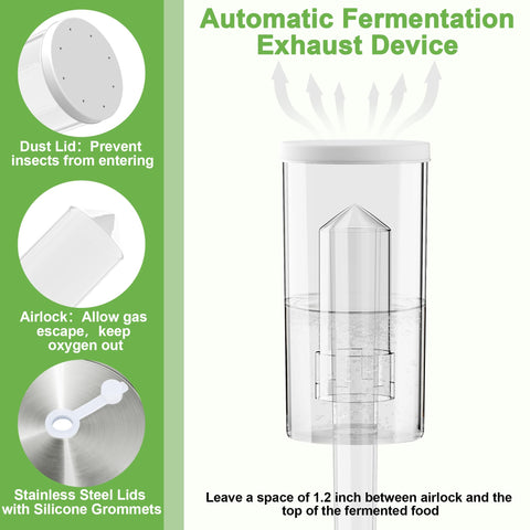 VSAPRDT water airlocks vent gases while preserving clean brine conditions