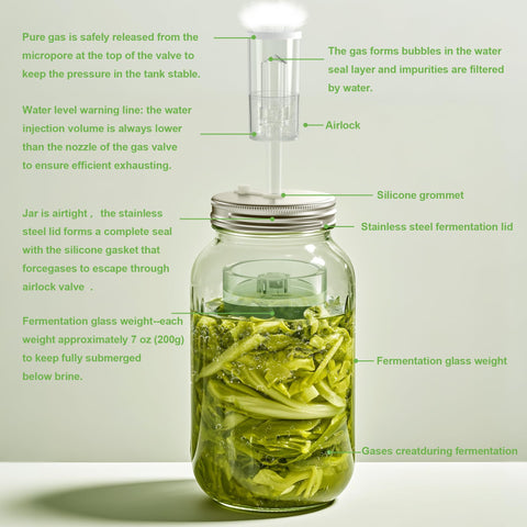 VSAPRDT grommets and holes ensure reliable air exchange during fermentation
