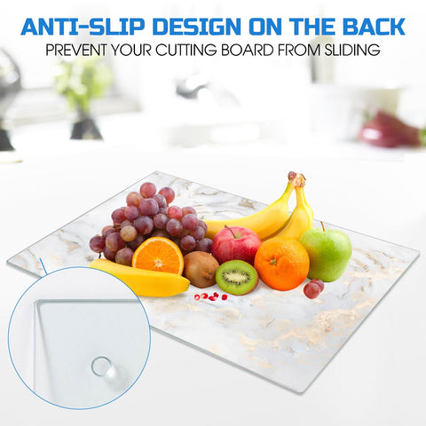 VSAR House cutting board with non-slip feet for stable prep.