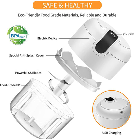Vshinic multi-use chopper handles garlic, ginger, chili, and more