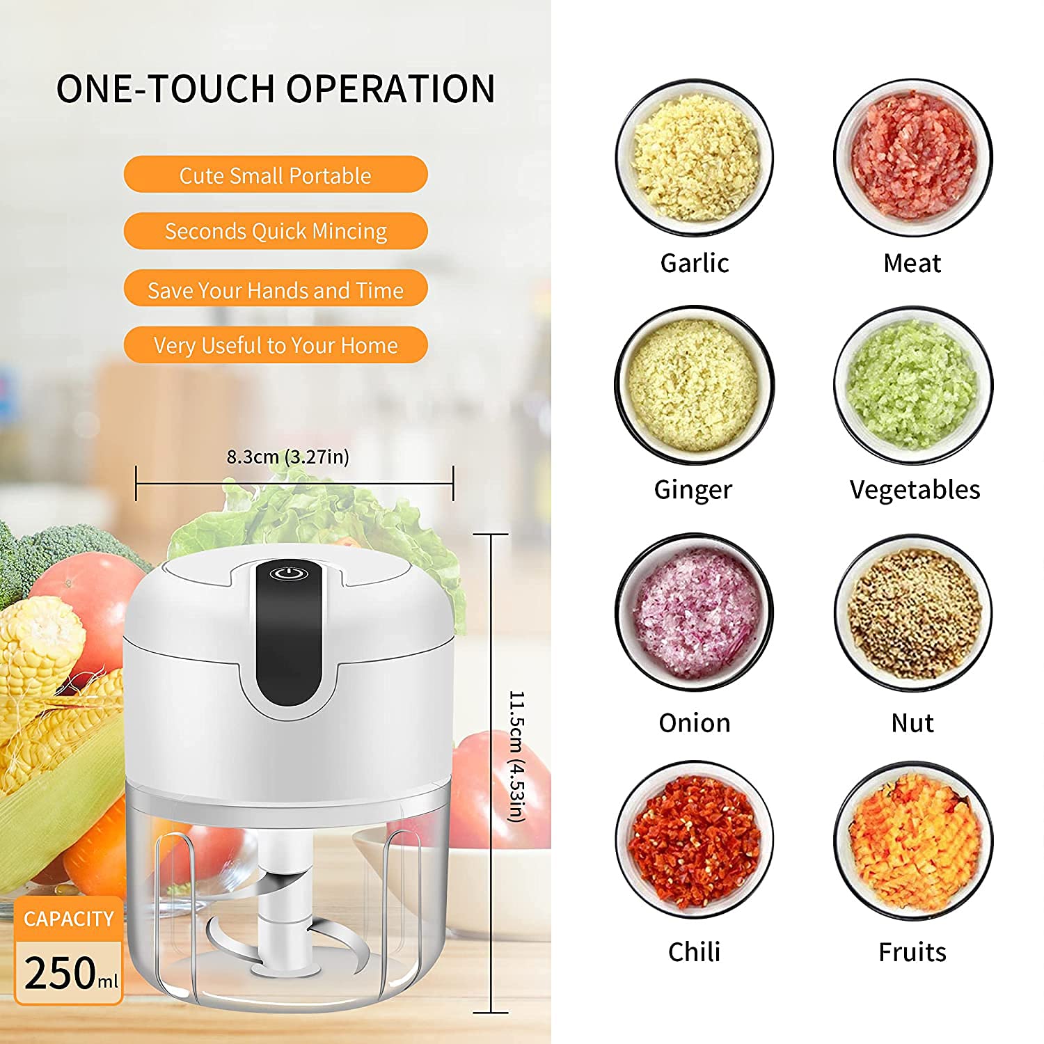 Vshinic portable garlic chopper ideal for camping and outdoor meals