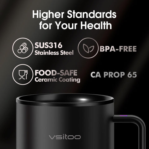 VSITOO S3 BPA-free, IPX7 waterproof design for daily use.