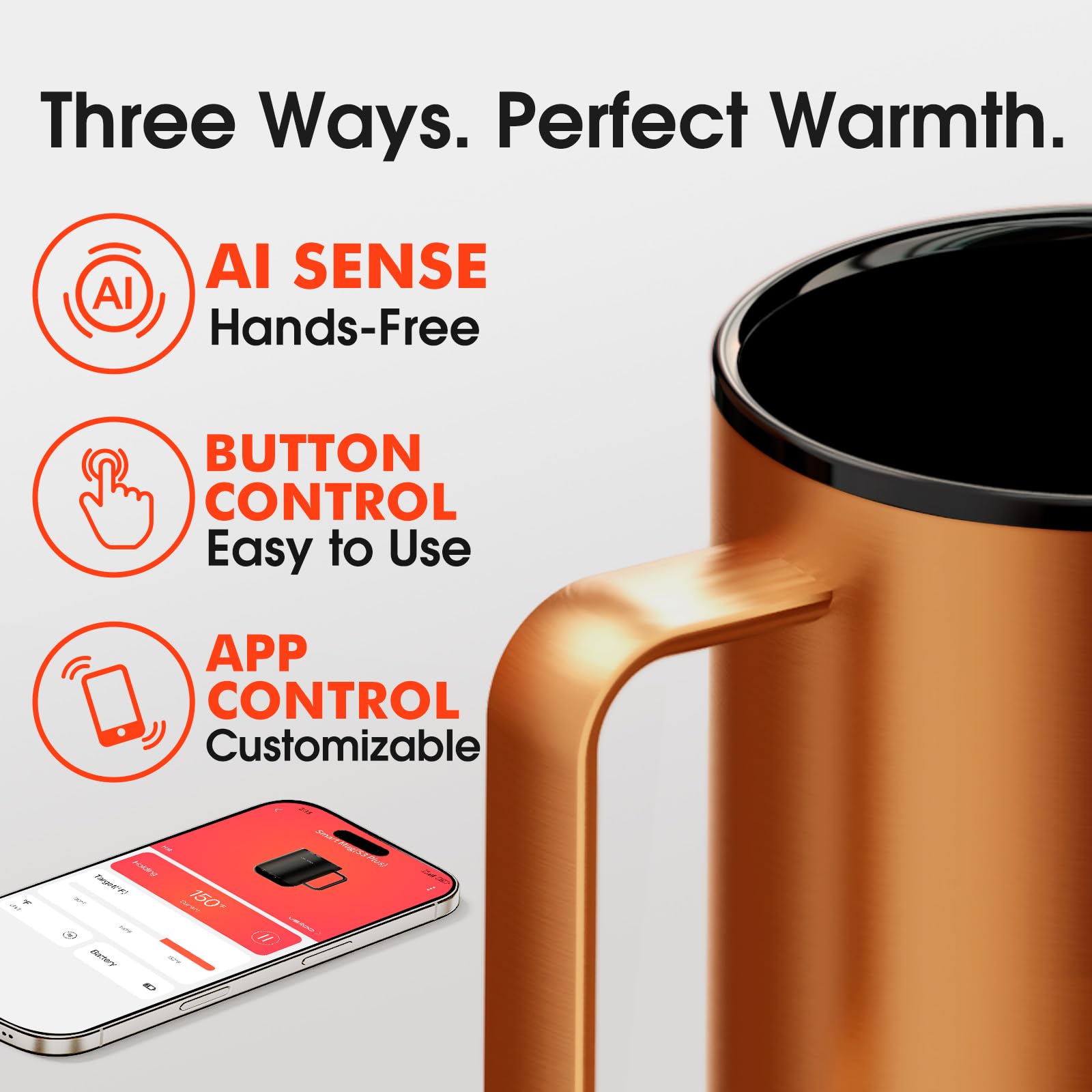 VSITOO S3 Plus keeps beverages at 120–150°F for 2–4 hours