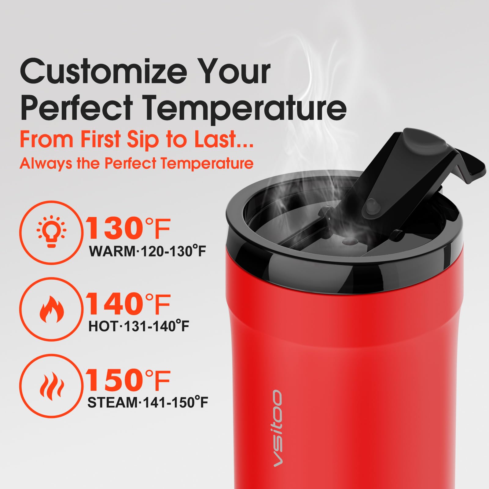 VSITOO S5 car charger attachment lets travel warmth on the road.