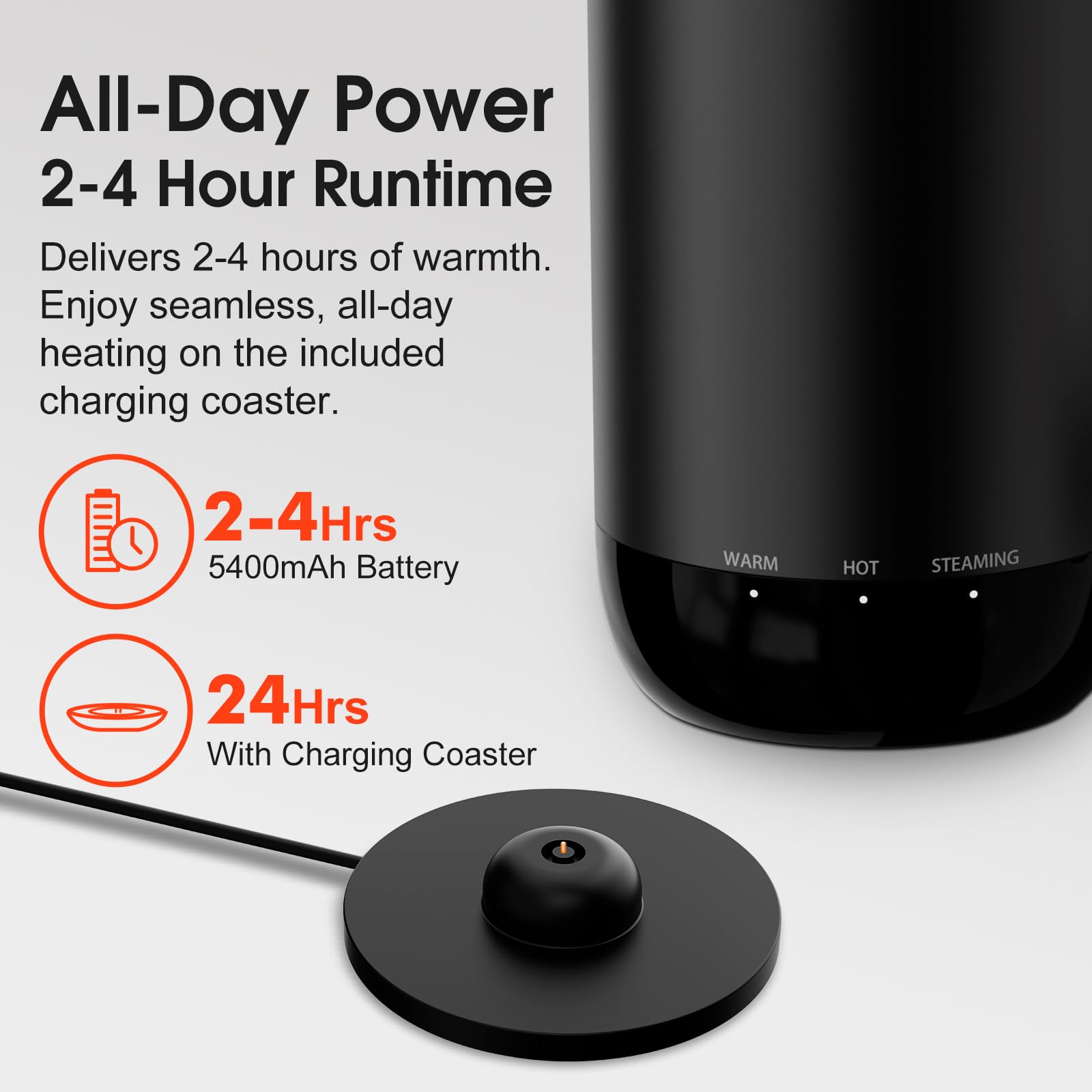 VSITOO S5 base-desk charging station keeps drinks warm at home