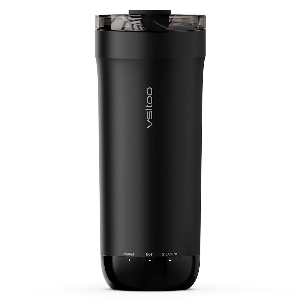VSITOO S5 heated mug front view for effortless on-the-go hot drinks