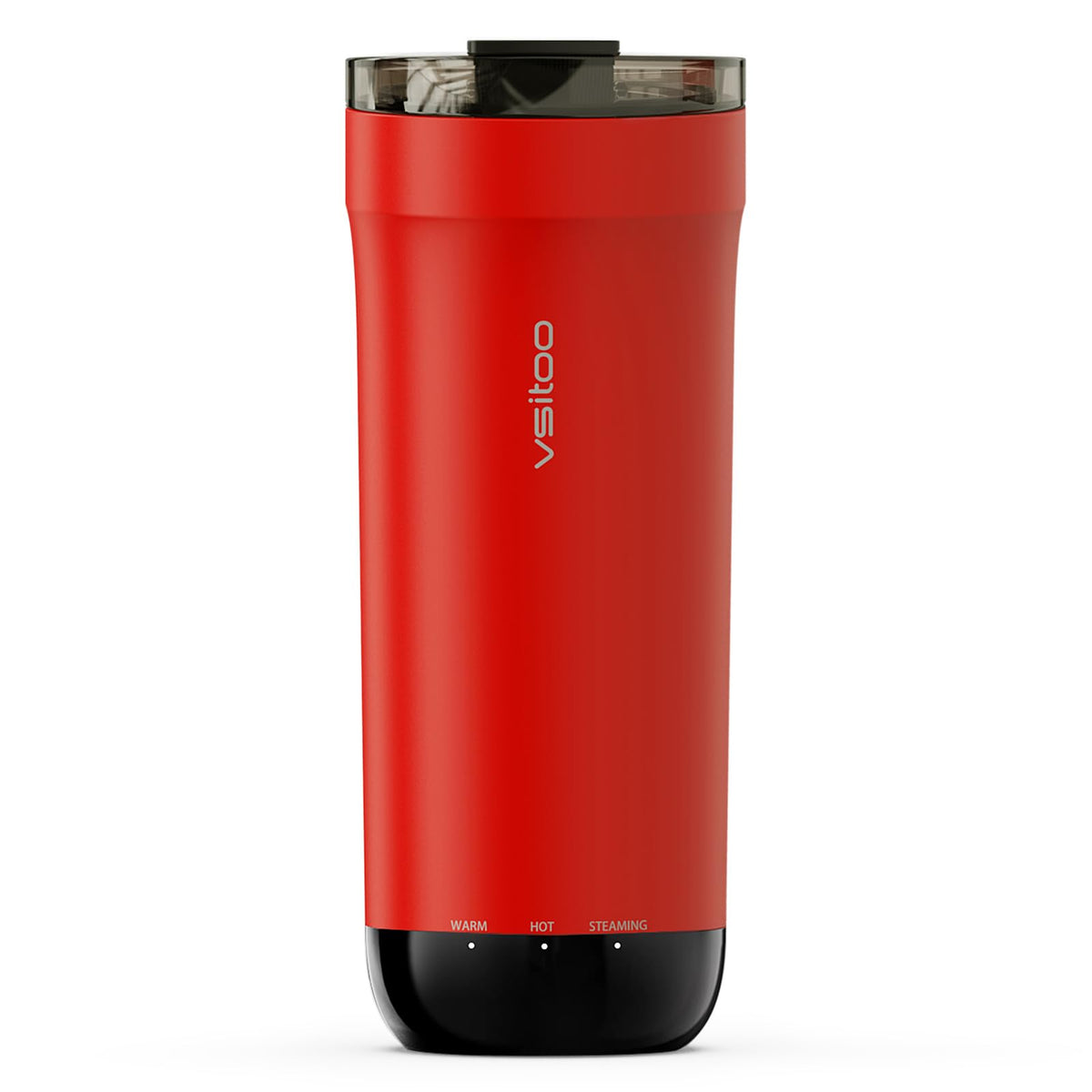 VSITOO S5 heated travel mug front view keeps beverages hot on the go.