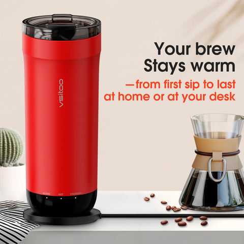 VSITOO S5 temperature display highlights precise heat for consistent sipping.