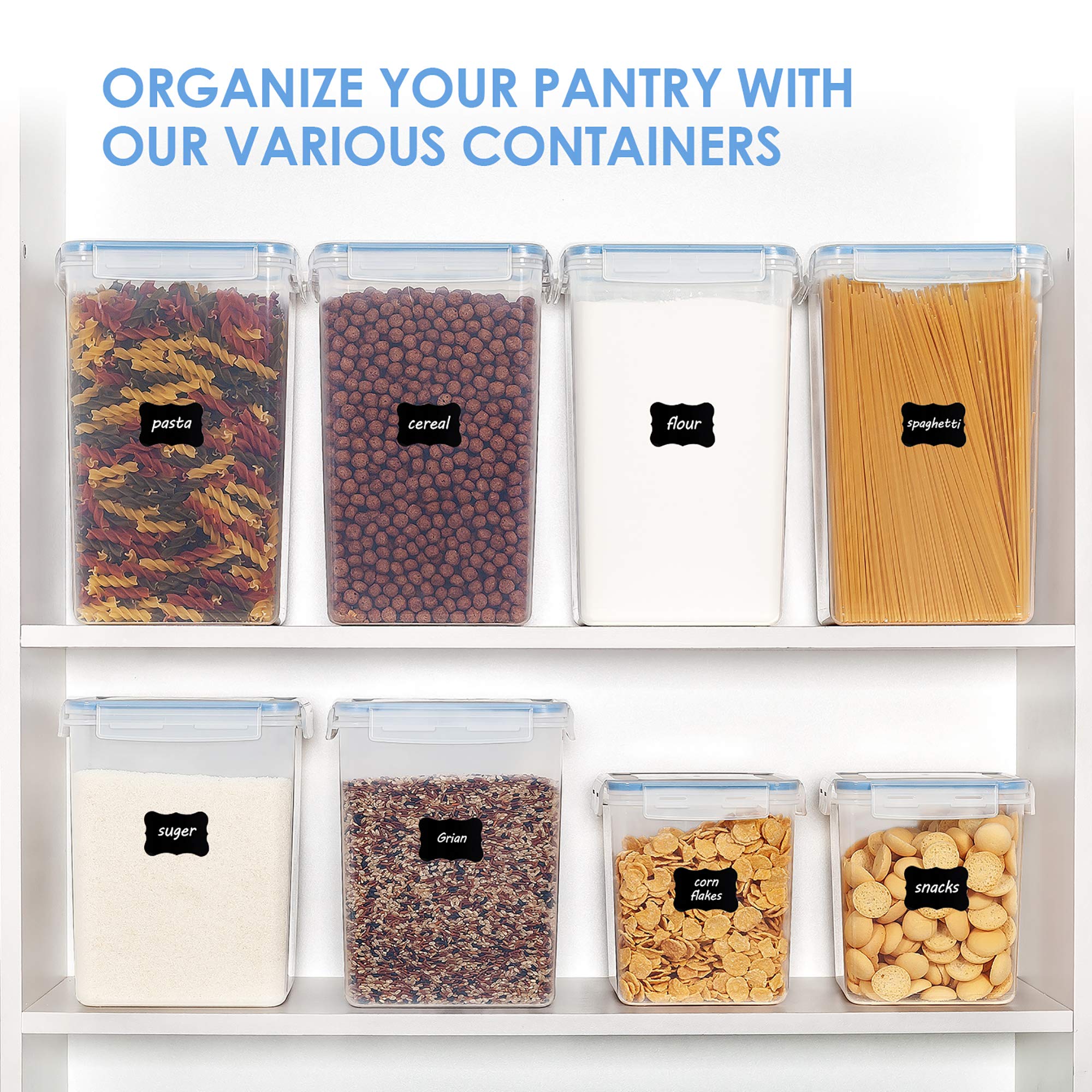 Vtopmart reusable labels help prevent mix-ups and quick content changes.
