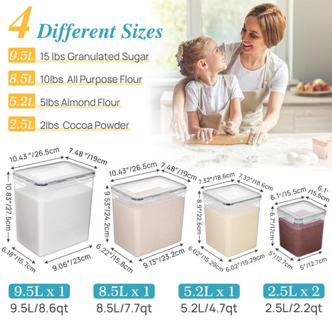 Vtopmart airtight lids close-up demonstrating secure seal and freshness.