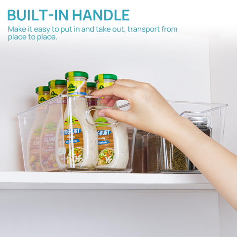 Vtopmart BPA-free durable bin for fridge, freezer, or cabinet storage