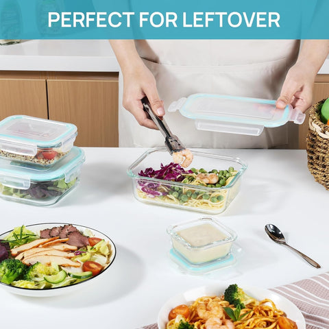 Vtopmart borosilicate glass is oven-safe for reheating meals.
