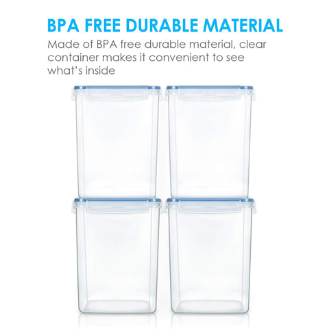 Vtopmart BPA-free clear plastic shows contents at a glance