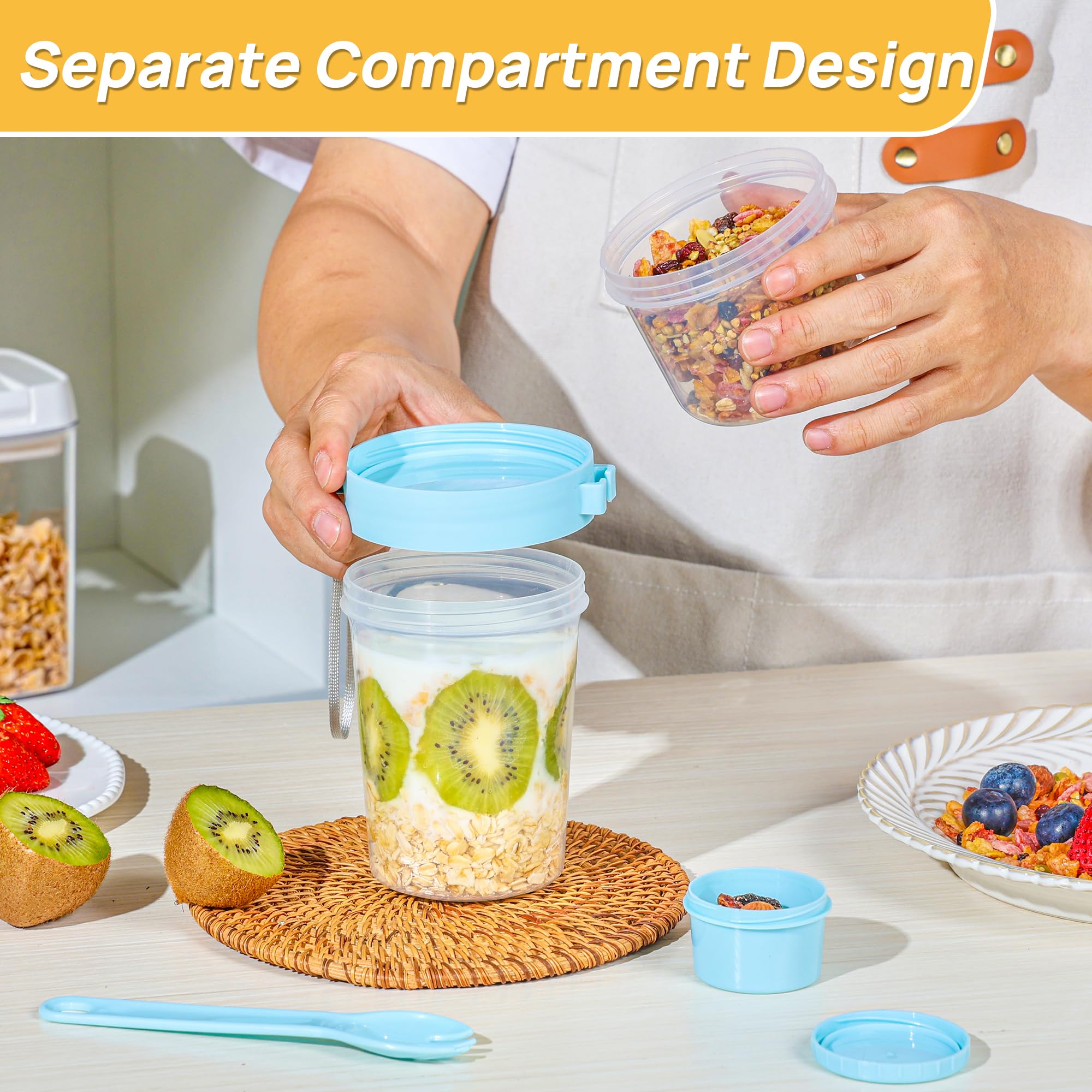 Vtopmart BPA-free, dishwasher-safe snack container for easy reuse.