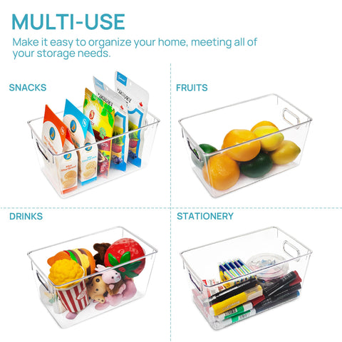 Vtopmart medium storage bin suitable for kitchen cabinets and countertops