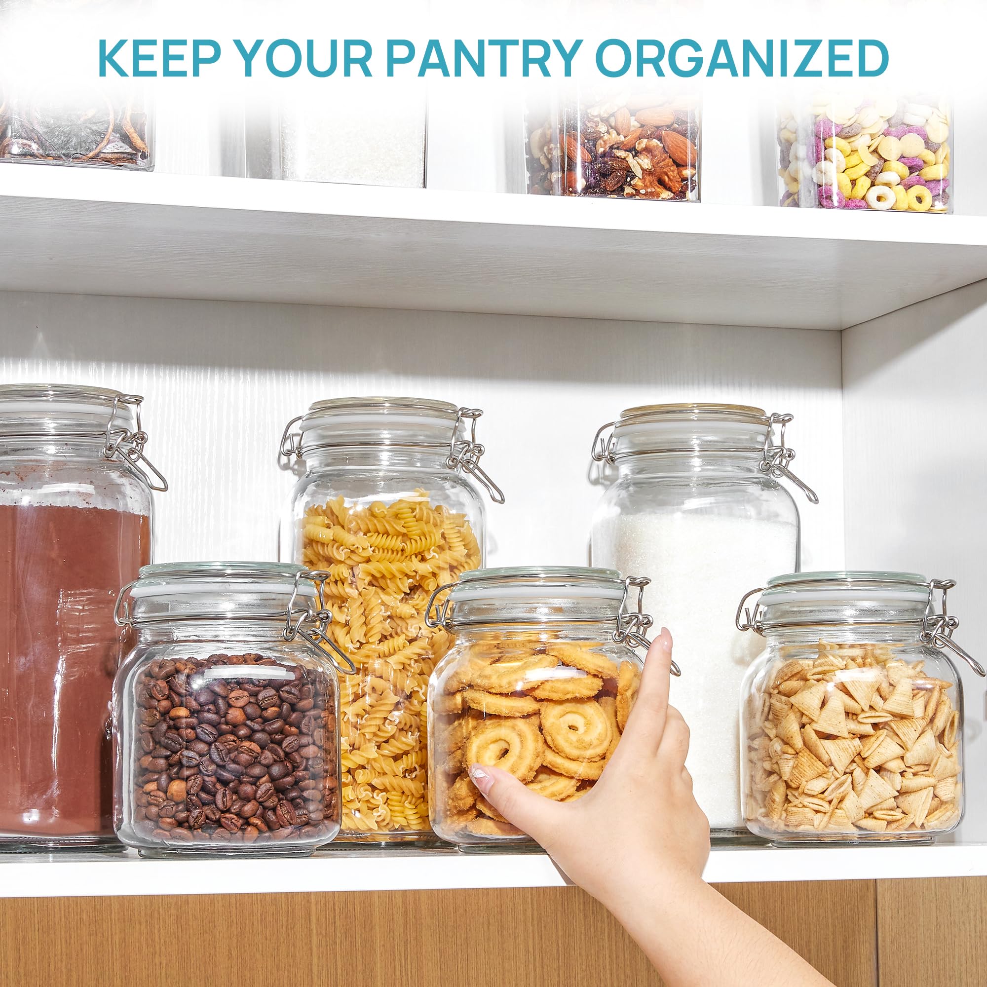 BPA-free durable glass designed for safe long-term kitchen storage