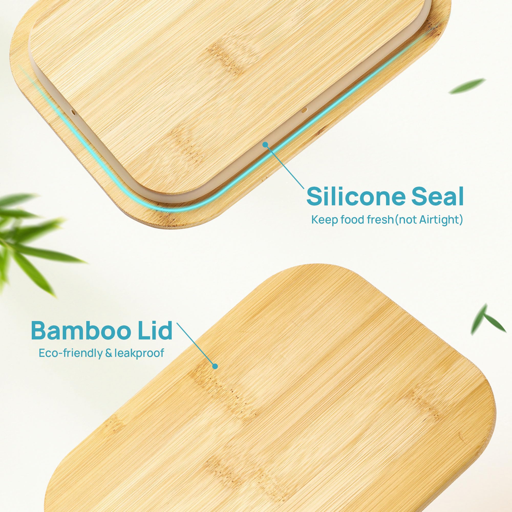 Vtopmart airtight seals help keep leftovers fresh and accessible.