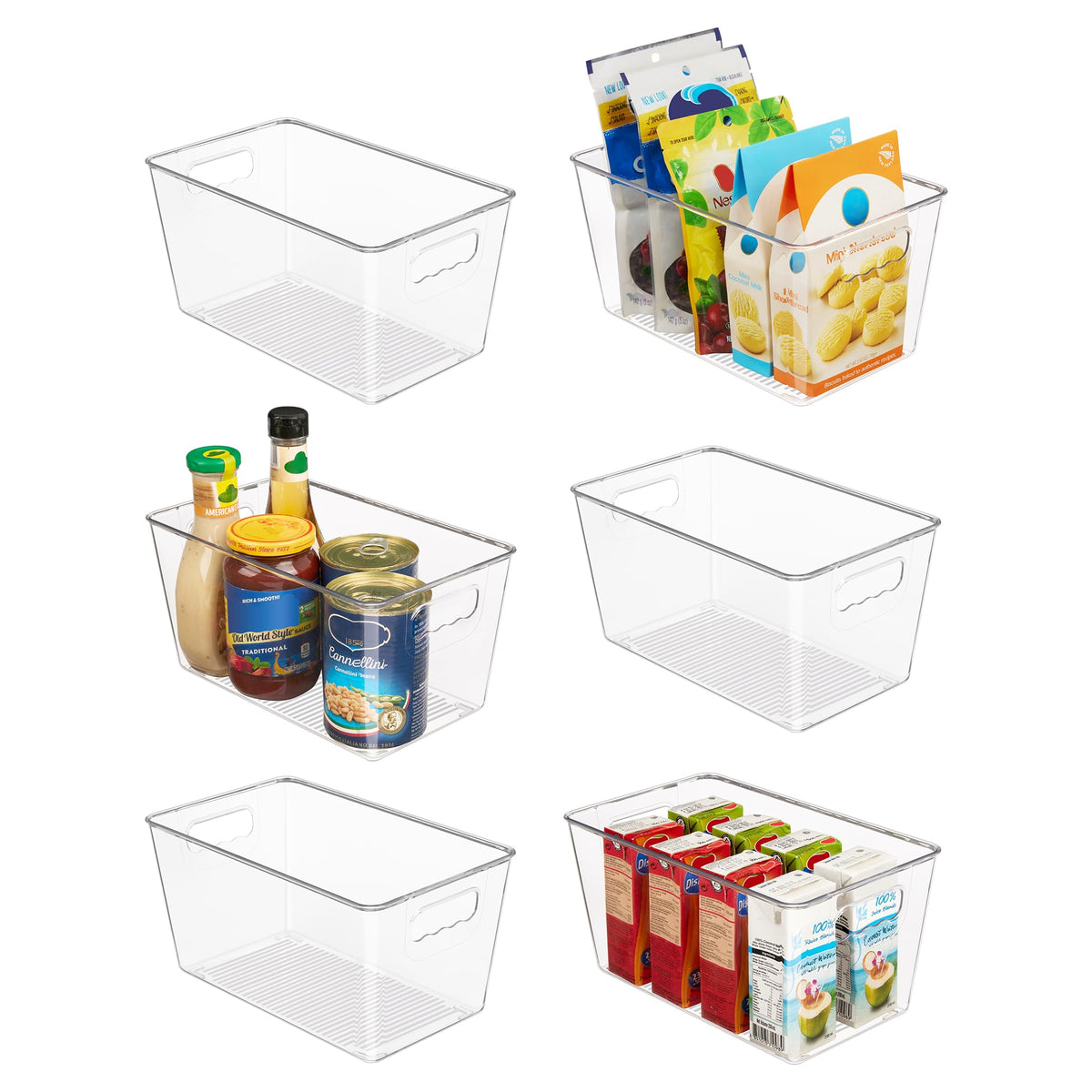 Vtopmart clear fridge bin for easy access and visibility