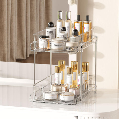 Vtopmart clear two-layer design allows quick content visibility