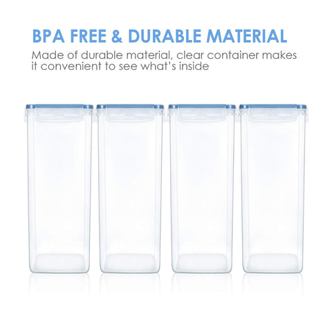 Vtopmart clear cereal storage container makes breakfast staples easy to locate.