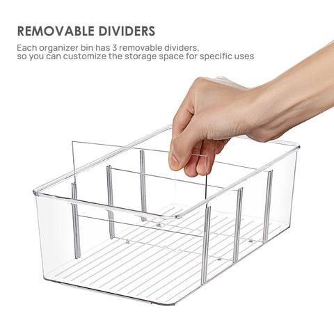 Vtopmart clear-view bin on counter for quick packet access