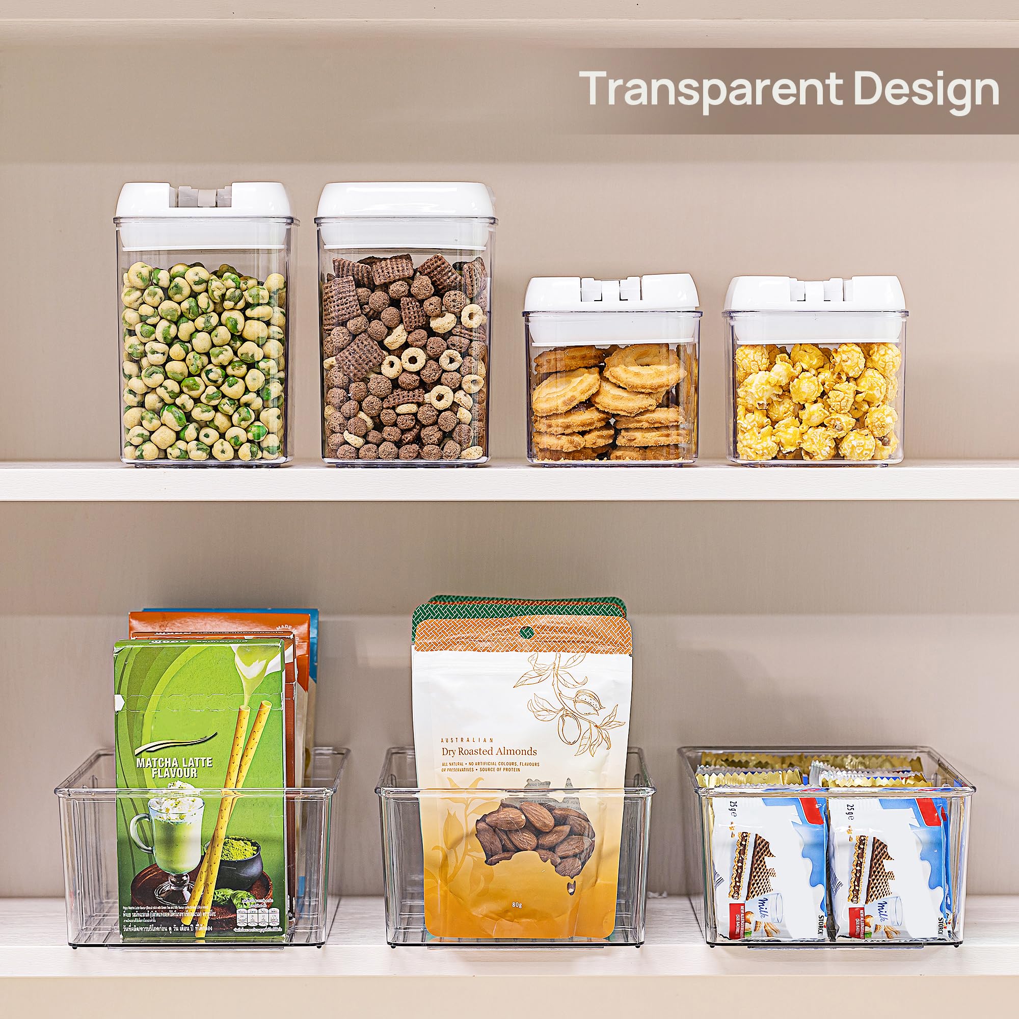 Vtopmart clear-view bin highlights easy visibility of items