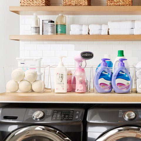 Vtopmart closet storage bin displays clothing and accessories neatly