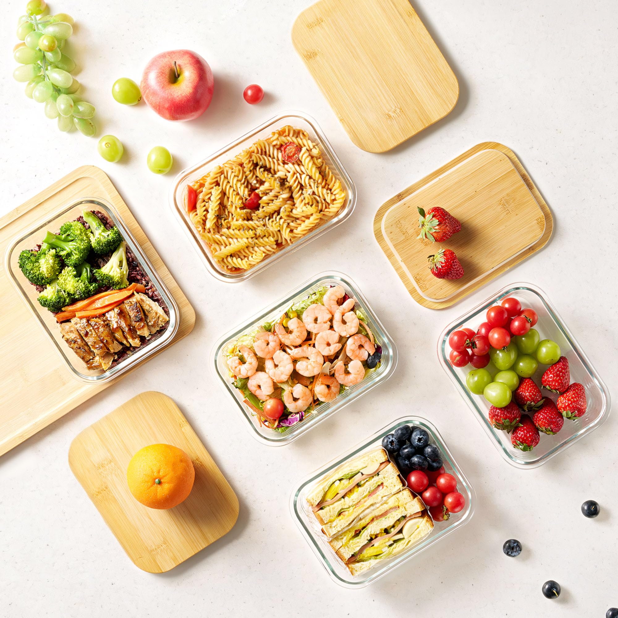 Vtopmart dishwasher-safe containers simplify cleanup after meal prep.