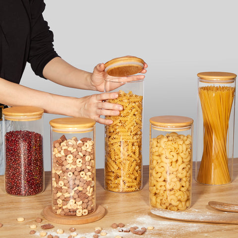 Vtopmart dishwasher-safe glass jars simplify cleanup after cooking.