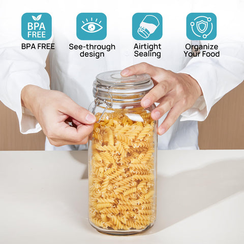 Airtight Vtopmart jars support easy pantry organization