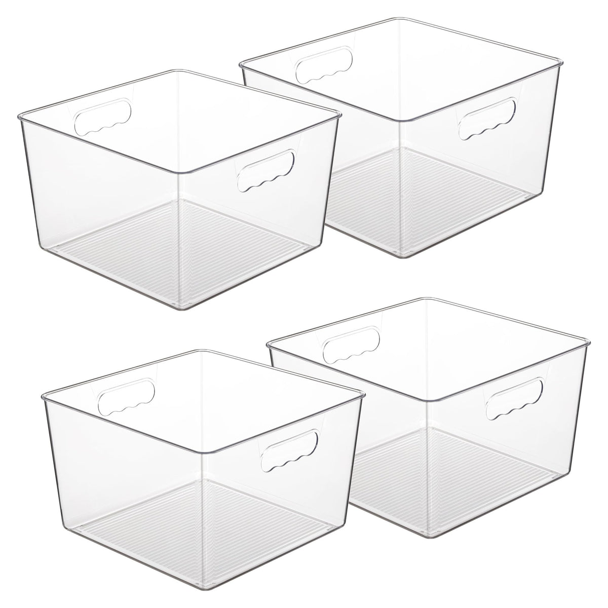 Vtopmart extralarge clear storage bin for pantry organization and easy ingredient access.