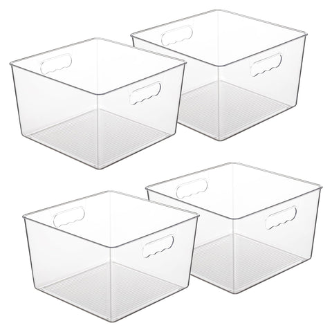 Vtopmart extralarge clear storage bin for pantry organization and easy ingredient access.