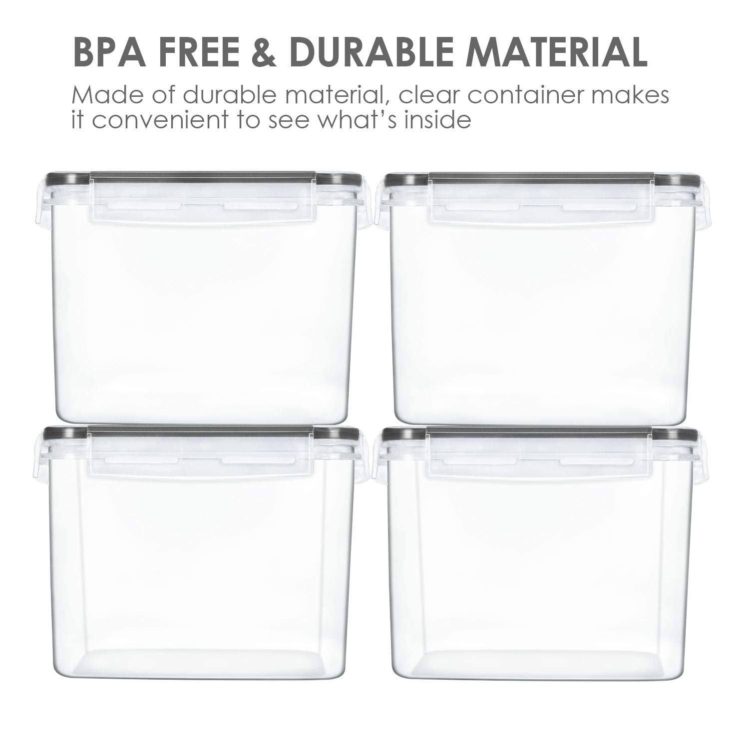 Vtopmart included measuring cups and labels for precise labeling and measuring.
