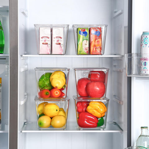 Vtopmart lid security bin suitable for fridge organization