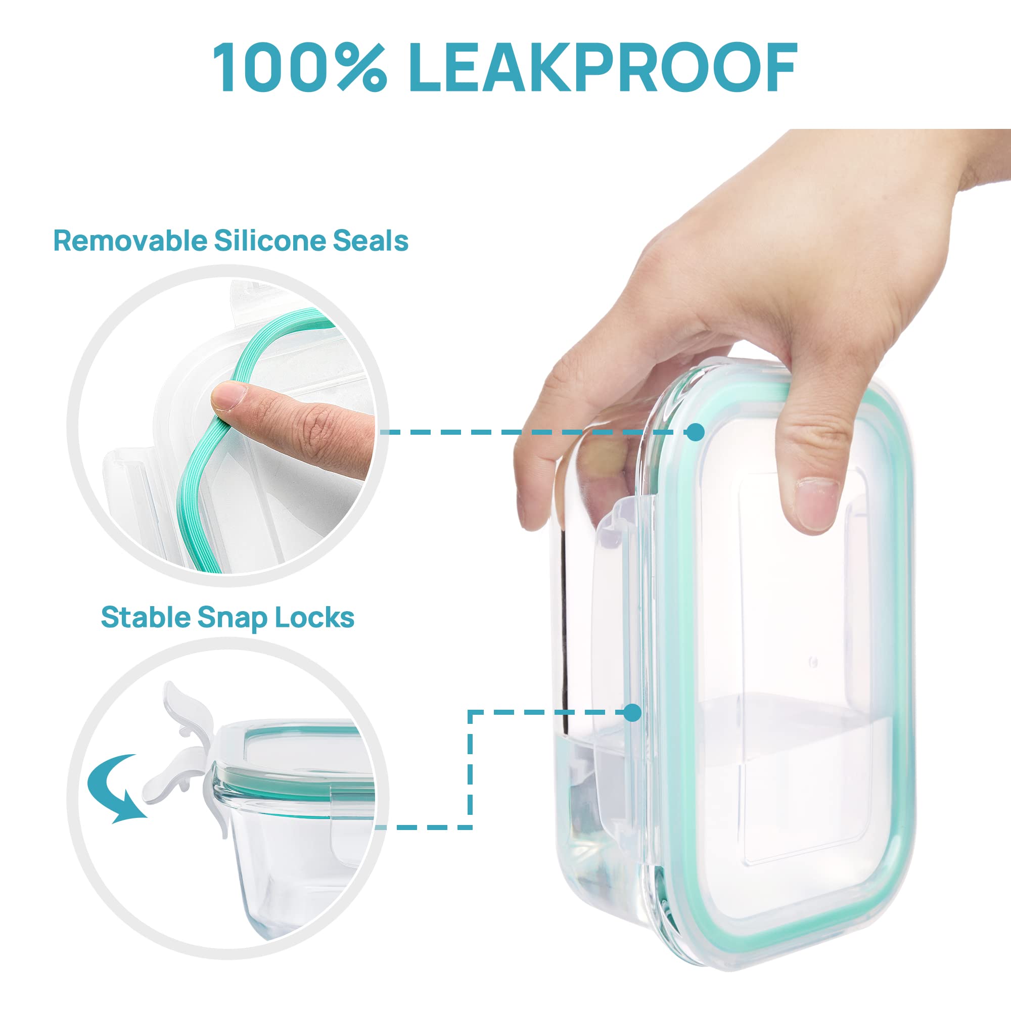 Vtopmart meal prep containers perfect for lunches on the go