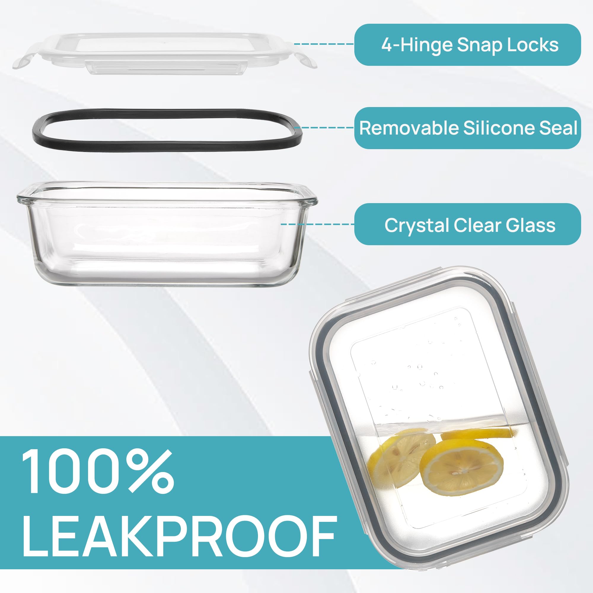 Vtopmart ideal for gym, picnics, and office lunches with portions.