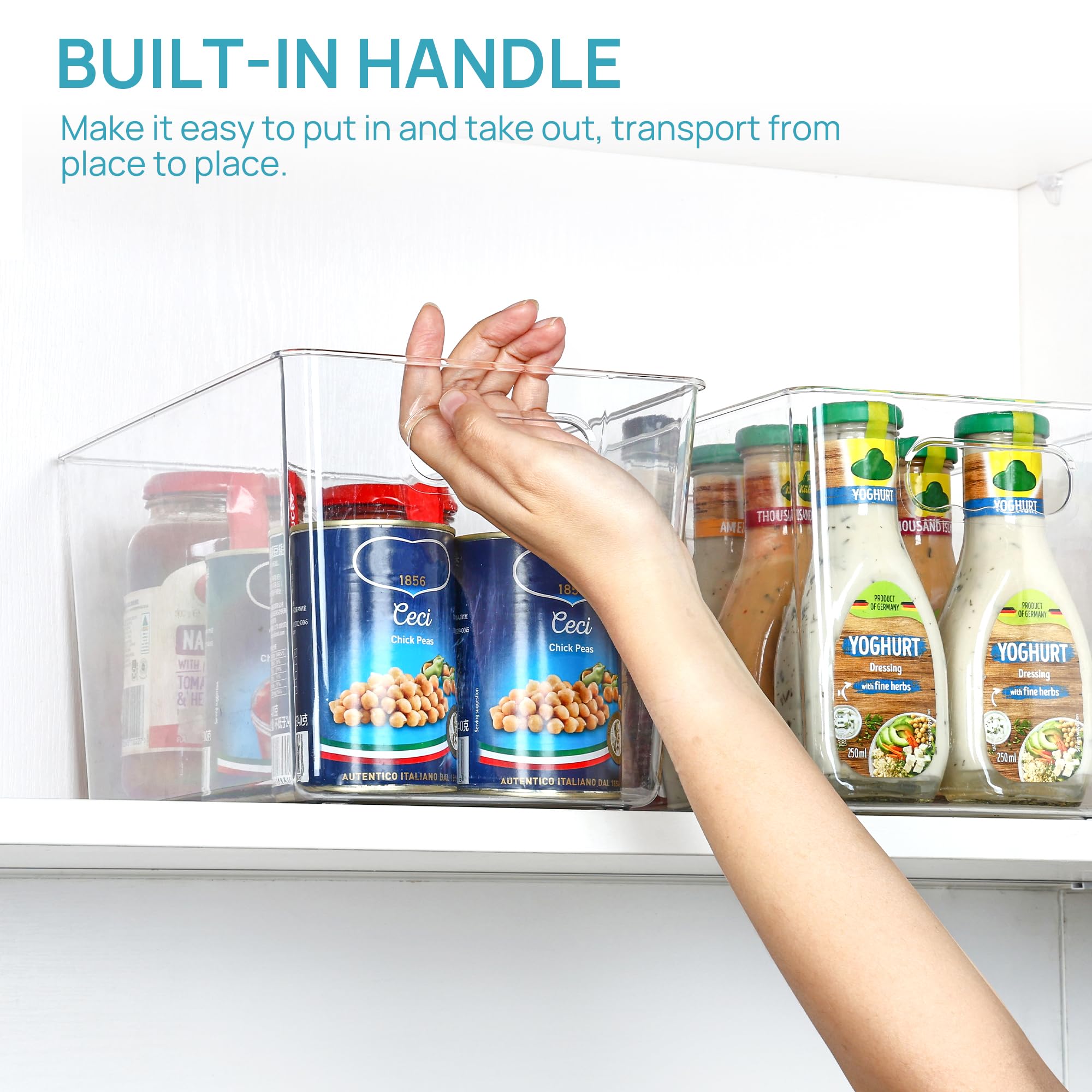 Vtopmart multiroom storage bin adapts from pantry to laundry room